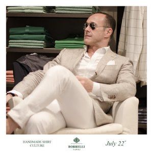 Luigi Borrelli Napoli I🇮🇹 Men's Luxury Shirt 👔